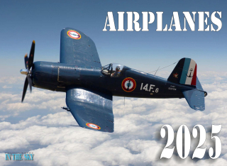 Nástěnný kalendář Airplanes 2025