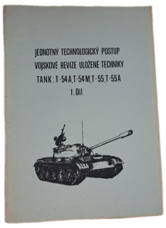 Jednotný technologický postup vojskové revize uložené techniky Díl. I TANK : T -54, T - 54 M , -  ANTIKVARIÁT